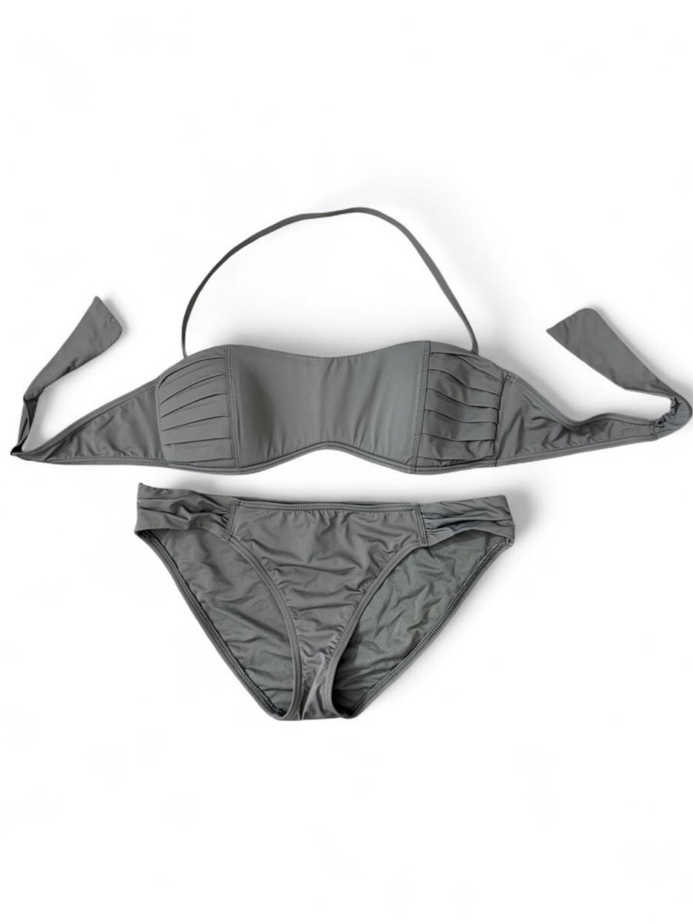 LIKE NEW Tommy Bahama Pleated Halter Bikini, Size M